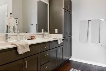 Two-toned designer cabinets